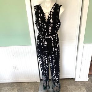 INC International Concepts Pattern Accented Jumpsuit